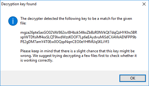 hydracrypt umbrecrypt decryption key found